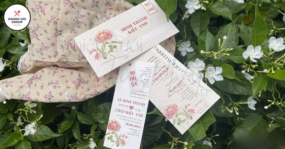 Mẫu thiệp cưới hàn quốc đơn giản