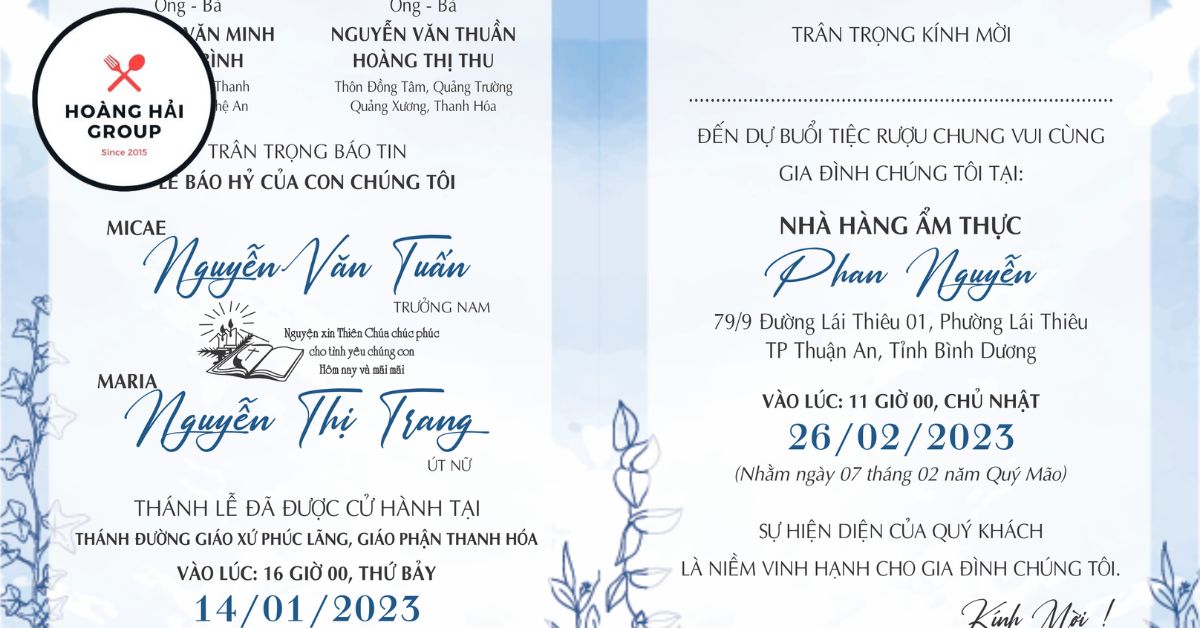 Mẫu thiệp cưới thiên đường