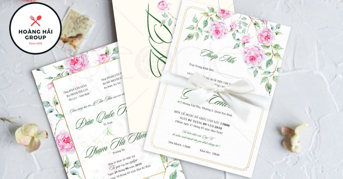 Thiệp cưới Rosy