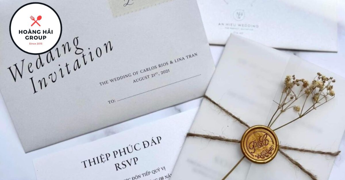 Mẫu thiệp cưới công giáo màu nước xám Mát mẻ