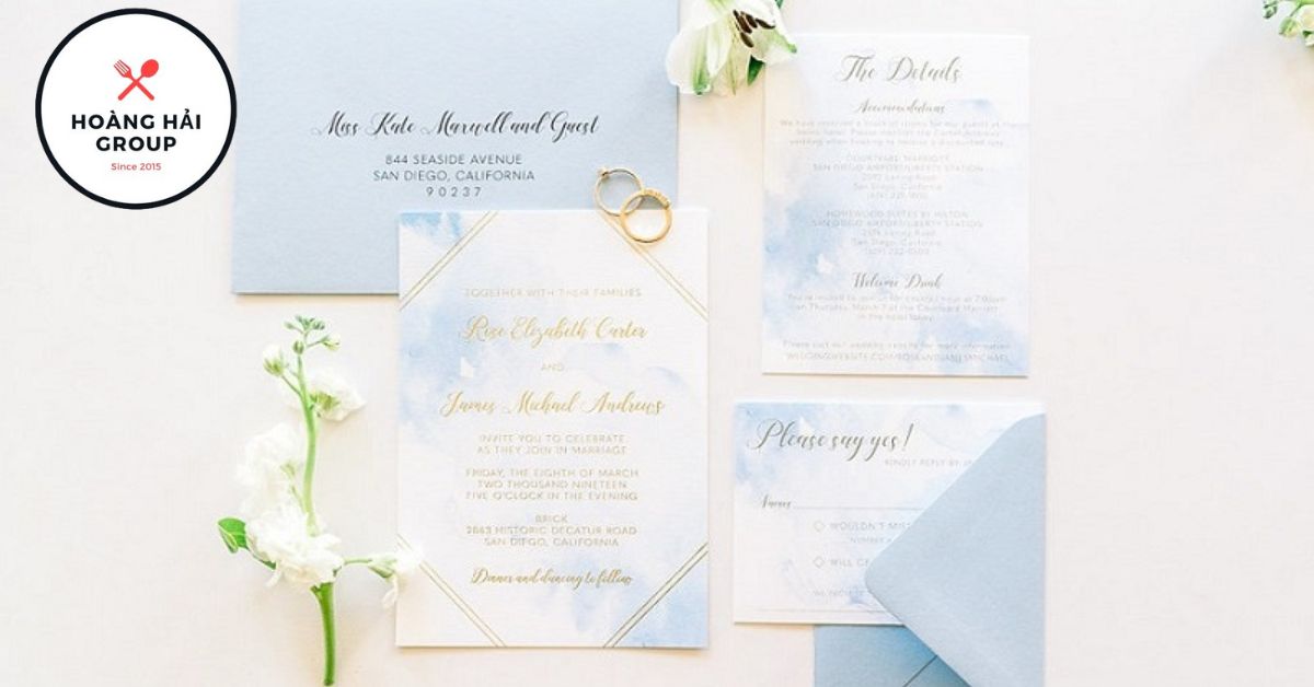 Mẫu thiệp đá cẩm thạch màu xanh nước biển hồng vàng