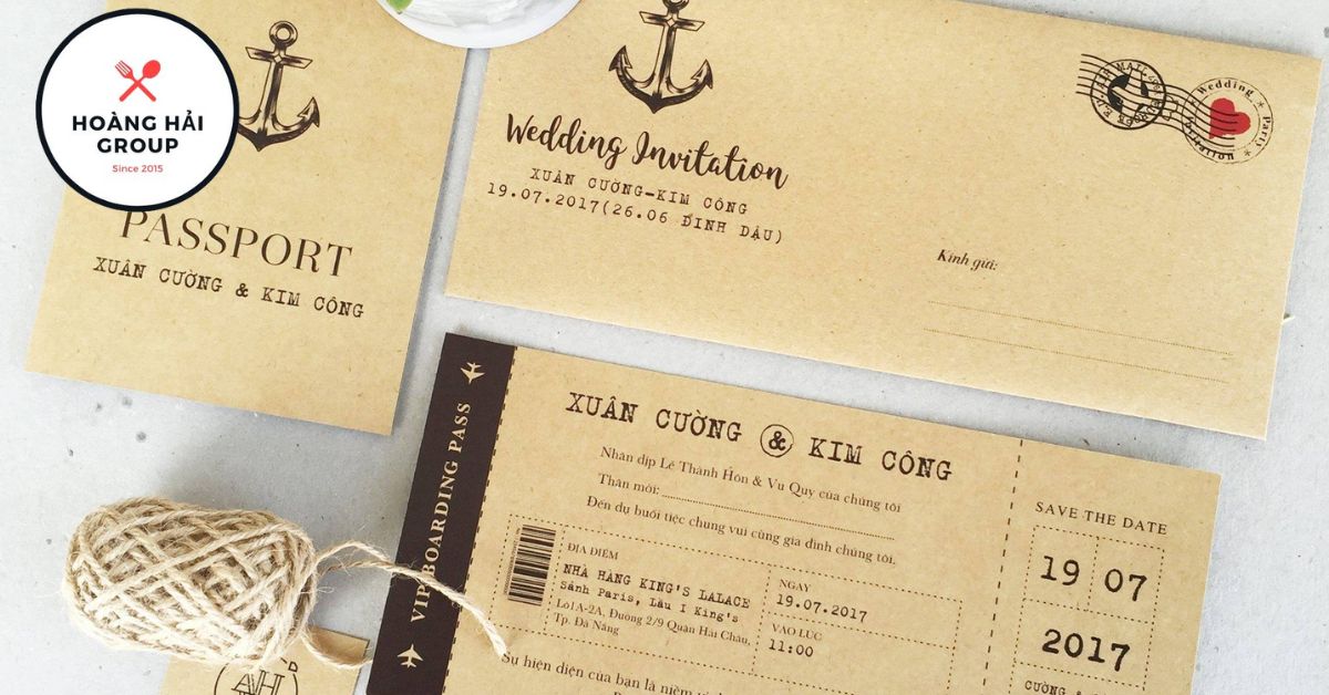 Mẫu thiệp cưới Anh