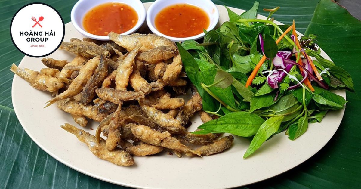 Cá linh chiên giòn chấm mắm me