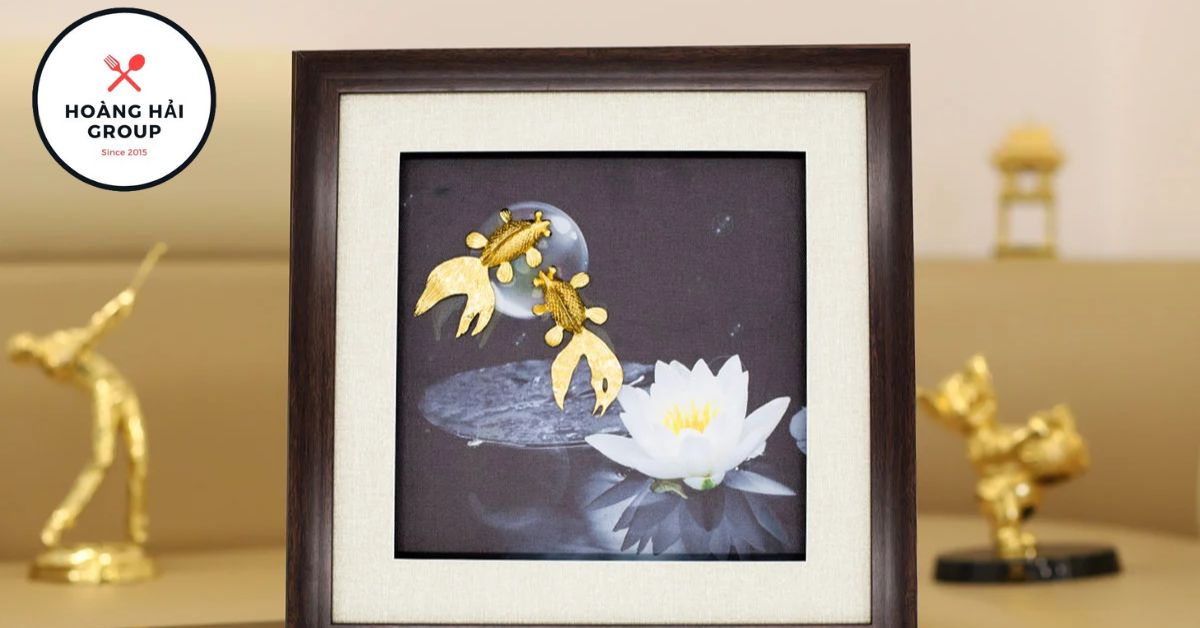 Tranh đôi cá vàng